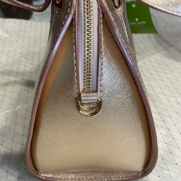 NWT Kate Spade Laurel Way Mini Reiley in Rose Gold Satchel Crossbody - Picture 7 of 8